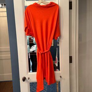 Trina Turk size 8 orange belted dress